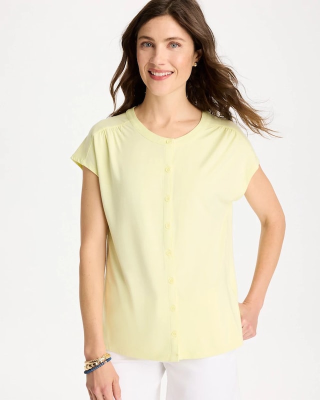 Refined Button Tee